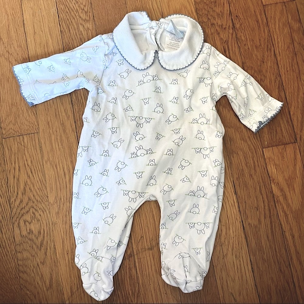 Baby Footie with Rabbits - Picture 2 of 6
